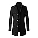 NBBD Mode Manteau Noir Homme Manteau En Laine Homme Manteaux Homme Hiver 2021 Haut Homme Veste Casual Homme Manteau Automne Homme Haut Manche Longue Homme Manteau Long Homme Hiver Pardessus Noir Homme
