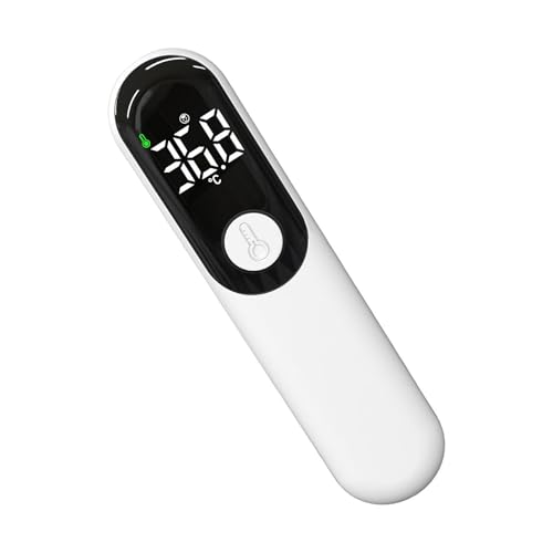 Jlobnyiun Termómetro de infrarrojos frontal | Monitor portátil rápido – Sensor sin contacto compacto, para niños, mascotas, enfermeras, hospital, casa, dormitorio o viaje