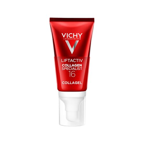 Vichy Liftactiv Hydratisierendes und aufbauendes Kollagen-16-Gel mit Co-Bonding-Technologie für Männer und Frauen, 50 ml