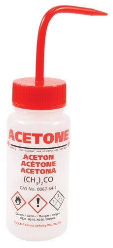 Electron Microscopy Sciences GHS Multi-lingual Wash Bottle, Acetone 250 ml