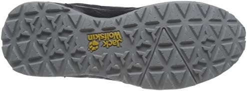 Jack Wolfskin Woodland Texapore Low K Hiking Boot, Black/Purple, 10 US Unisex Big Kid | Image 3