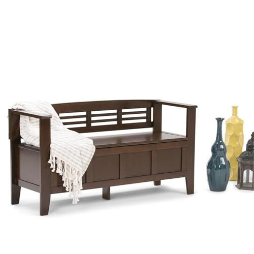 Atlin Designs Solid Wood 48" Wide Small Entryway Shoe Storage