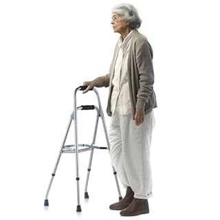 VEVOR Folding Hemi Walker, One Arm Folding Walker for Seniors with 6-Level Adjustable Height, Lightweight Aluminum | Side One-Hand Style Mobility Aid for Elderly Handicapped Disabled, Up to 350LBS