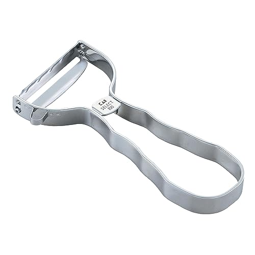 KAI pelador universal - pelador en T de acero inoxidable con hoja de 5 cm / mango de 9 cm - pelador para verduras frutas pelador de patatas pelador de espárragos