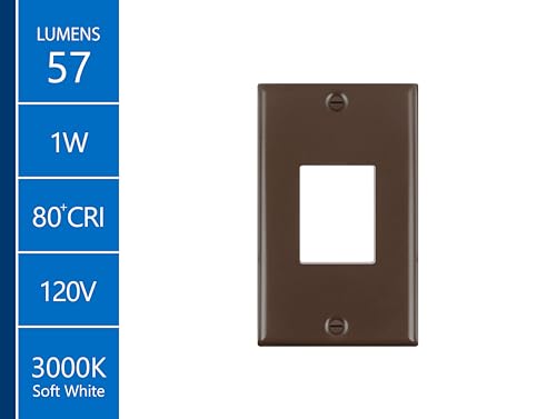 Image of NICOR Lighting STP2 Frosted Oil-Rubbed Bronze LED Step Light (STP2F120OB)