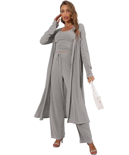 Image of 3 Piece Lounge Sets for Women Airport Travel Outfit