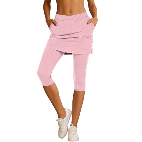Jupe-pantalon capri avec poches finis les vêtements de sport inconfortables