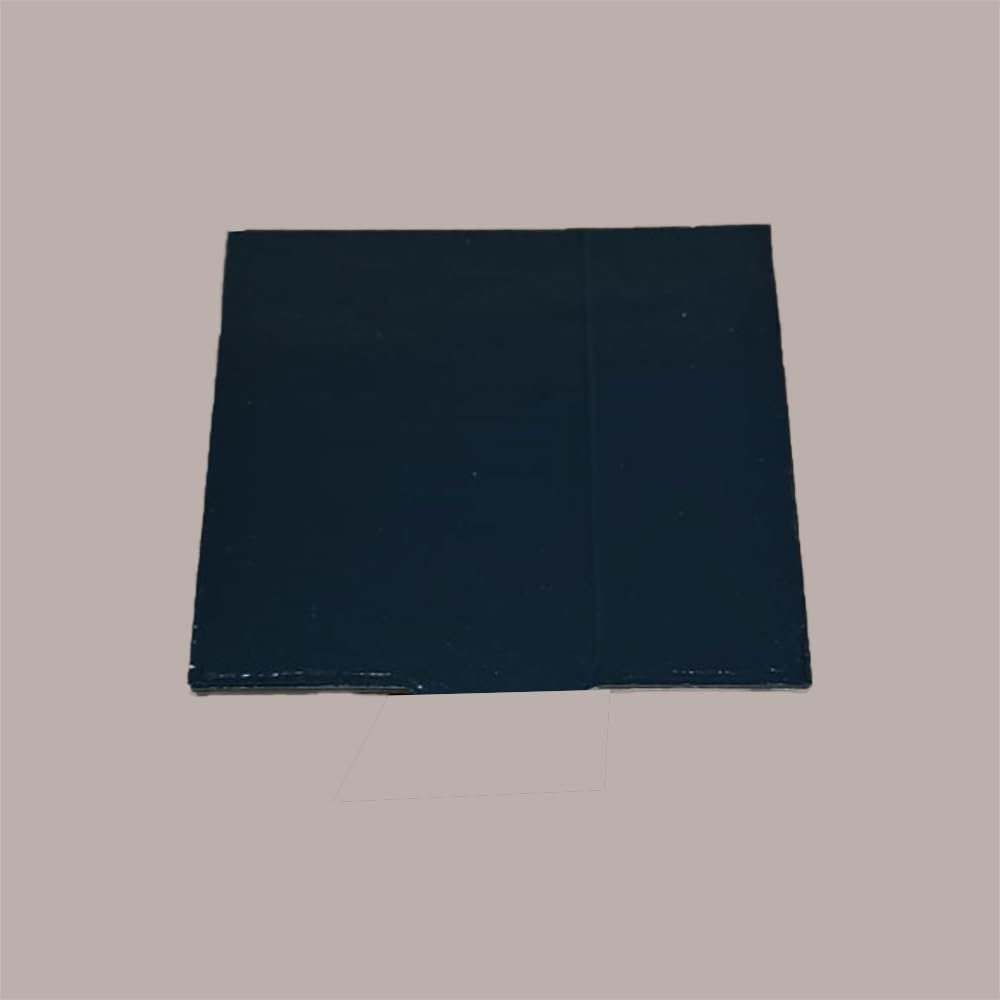 Lucgel Plateau monoportion carré en carton doré noir jetable 10 x 10 cm - 5 kg -