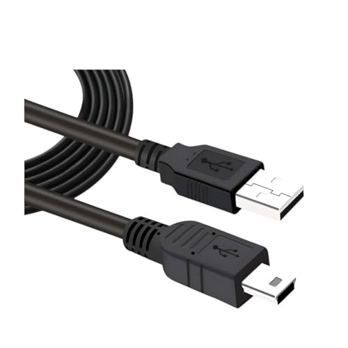 Image of Upix Premium USB V3 Cable USB 2.0 A Male to Mini-B 5 Pin 3 Meter (9.84 Feet) Cable for External HDDS /Digital Cameras /Card Readers /MP3 Players (Black)