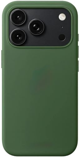 Image of Premium Liquid Silicone Case for iPhone 17 Pro - Slim Full Body Protective Back Cover with Soft Microfiber Lining, Anti-Slip Grip Scratch Resistant Phone Case (Dark Green)