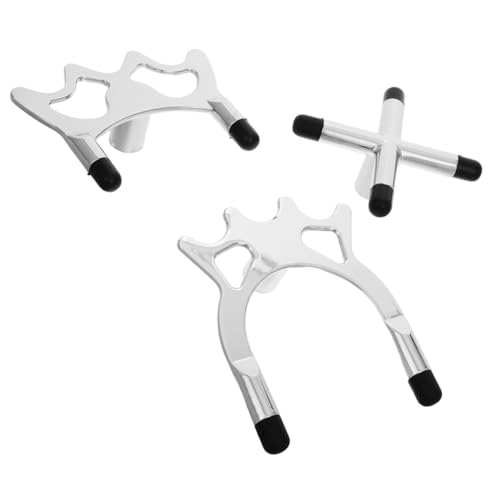 ibasenice Pool Holder Head Metal Bridge Stick High/Low Fork Stand Accessory Billiards Table Equipment Reusable Billiards Tool