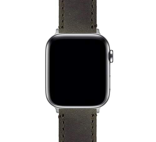 Image of BARTON WATCH BANDS - Top Grain Leather Watch Bands Compatible with Apple Watch Models - 1, 2, 3, 4, 5, 6, 7, 8, 9, 10, SE, Ultra & Ultra 2