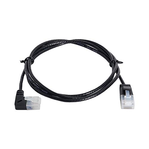 CY Ultra Thin Slim Cat6 Ethernet Cable RJ45 Right Angled UTP Network Cable Patch Cord 90 Degree Cat6a Lan for Laptop Router TV BOX - Image 2