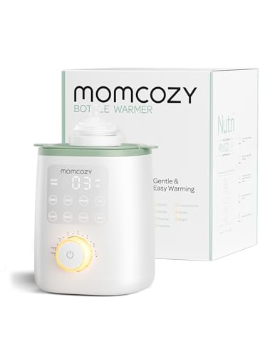 Momcozy Baby Bottle Warmer for Breast Milk Formula Food Fullest Nutrients Preserved Fast Heat Night Light for Nighttime Breastfeeding One-Touch Easy Use Newborn Essentials Supplies Gift for Mom