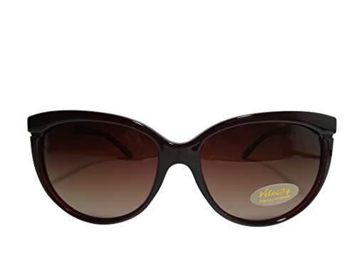 Image of Velocity Women Roman Number Cat-Eye Premium Polarized Sunglasses | 89061