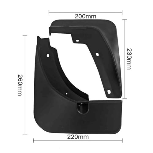 Protectores contra salpicaduras de alta resistencia para el coche Geely Atlas 6
