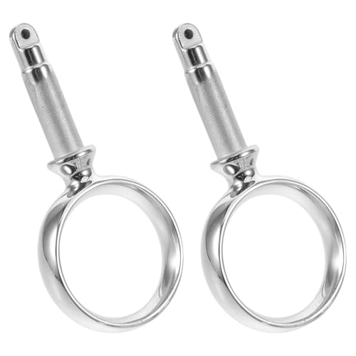 Soporte de paleta de acero inoxidable para kayak y yate juego de 2 piezas color plata