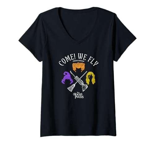 Hocus Pocus t-shirt col V Disney Sanderson Sisters pour femme