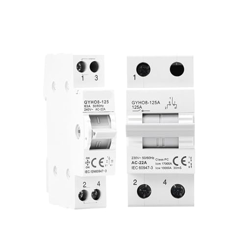 Évitez les courts-circuits avec l'inverseur de source manuel 100A rail DIN ATS
