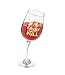 Produktbild Weinglas lustiges schräges wankendes schwindliges Glas mit Schriftzug Schon wieder Voll 420 ml
