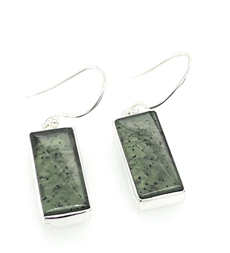 Natural Green Aventurine Jade 925 Solid...