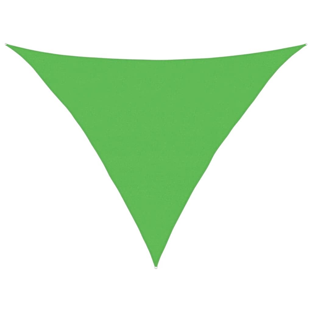 Voile d'ombrage triangulaire anti chaleur pour protéger la table du jardin