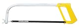 Johnson Level & Tool Fuller Tool 320-2009 Yellow Square Frame Fixed Hacksaw Accepts 10-Inch and 12-Inch Blades