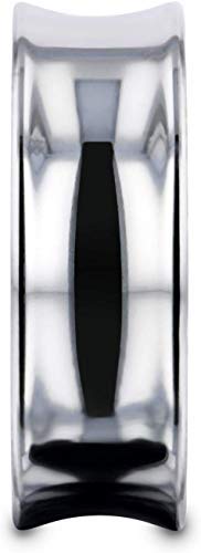 Laguna Men's Tungsten Wedding Band Concave Ring with Polished Finish - 4mm - 8mm2