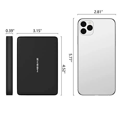 500Gb External Hard Drive - Megaz Backup Slim 2.5'' Portable Hdd Usb 3.0 For Pc, Mac, Laptop, Ps4, Xbox One And Chromebook, 3 Year Warranty #TOP5