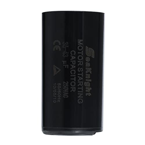 Capacitor de arranque para motor 36-43 uF con voltaje de 250V AC miniatura 1