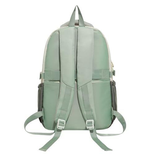 Lightweight Nylon Backpack - Large Capacity Anti-Theft Travel/School Backpack (Unisex) (Green)3