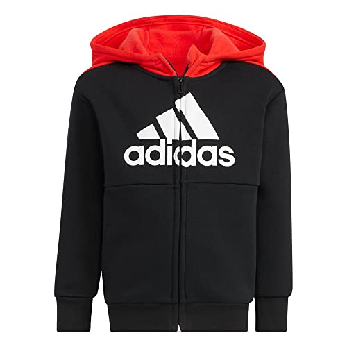 Survêtement mixte bébé adidas LK Logo FL Set en coton noir - 2