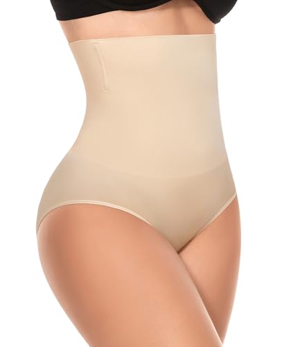 Image of Werena Tummy Control Shapewear Underwear for Women High Waisted Body Shaper Panties Shaping Briefs