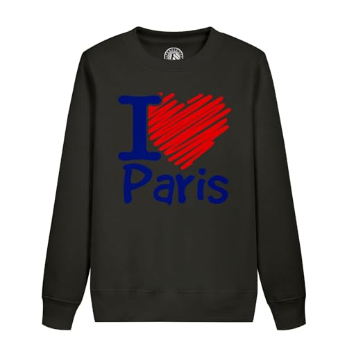 Voyage et vacances avec le sweatshirt enfant I Love Paris imprimé