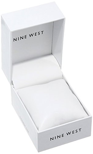 Nine West Reloj de Pulsera de Goma NW/2012 para Mujer, Gris, Pulsera