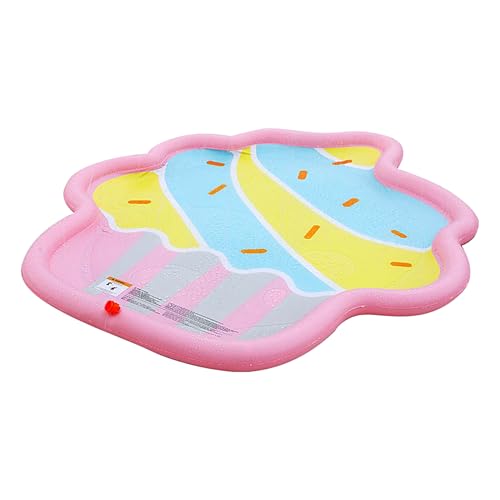 Kids Sprinkler Pool - Artículos de verano sin deslizamiento, juego de agua inflable | Piscina infantil no tóxica, fuente de agua educativa para niños, cómodas funciones plegables, diseño robusto