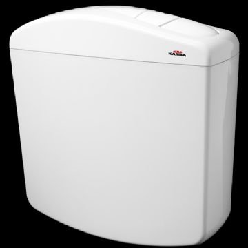 Kariba Serie 336500 Biblo Duo Cassetta Bianca Esterna a Zaino Doppio Pulsante