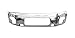 OE Replacement Nissan/Datsun Armada/Titan Front Bumper Face Bar (Partslink Number NI1002136)