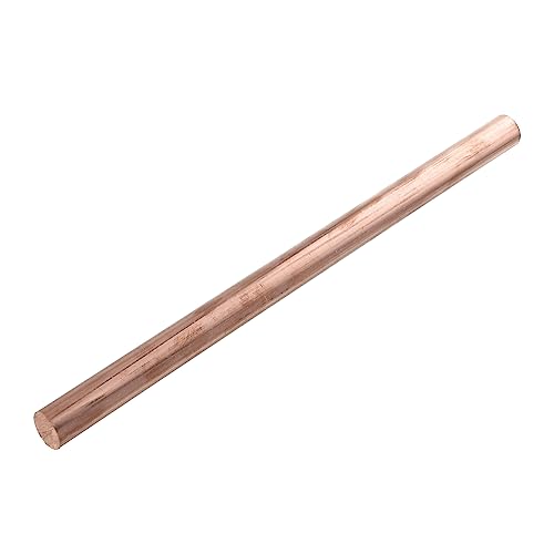 FUNOMOCYA 12mm Diameter Pure Copper Rods Metal Crafting Rods for DIY Gardening Bar Set Heat Conductive