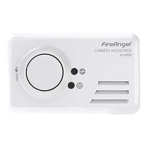 Fireangel CO-9B Carbon Monoxide Alarm, Kitemark Approved, 7 Year Life, White, 1 pack
