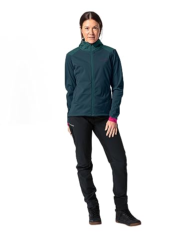 VAUDE Softshell Fahrradjacke Damen Qimsa – Wasserdichte & atmungsaktive Softshelljacke Damen, reflektierende Details… – Ansicht 6