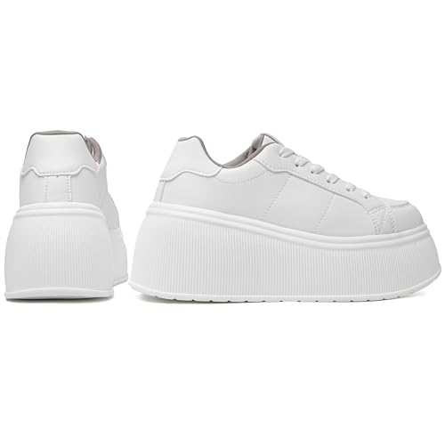 Women's Thick-Soled Fashion Sports Shoes Classic Wedge Casual Lightweight Low-top Walking Shoes4