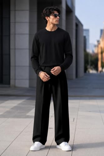 FTX Store FTX Men Relaxed Fit Korean Trouser Black - Image 5