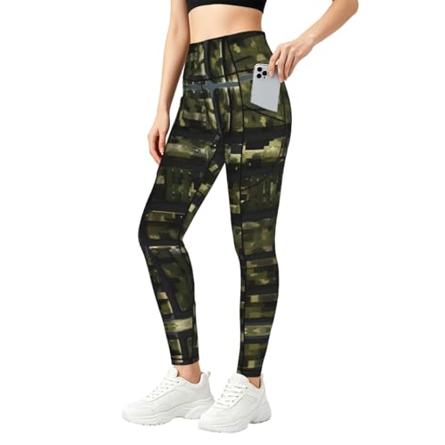 Leggings camuflaje militar elásticos evitan transparencias y guardan tu móvil en el bolsillo