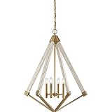 Matériau: Acier Madea 2C72A6F767 Lampe suspension décorative en laiton antique, Messing Antik, Grand modèle, E14 230.00volts