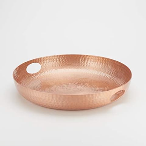 American Metalcraft ATHC16 Hammered Aluminum Beverage Tray, Copper, 16-Inch Diameter Cover