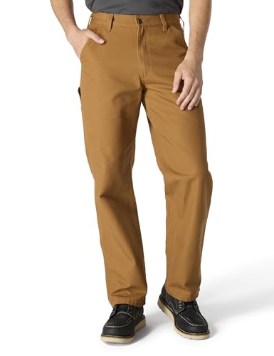 Carhartt Latzhose für Herren, verwaschene Ente - Braun - 34W / 32L