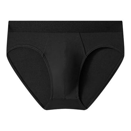 Mens Flex Fit Tagless Bikini underwear,Comfortable、Breathable & Dyed five single colors Black
