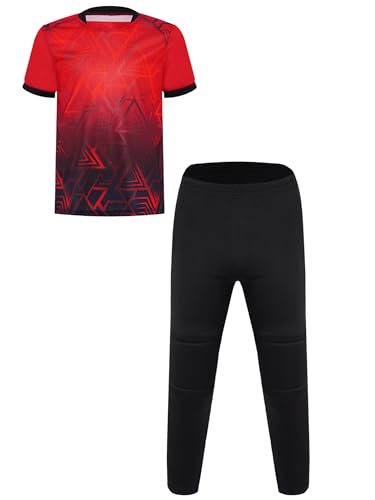 Juego de ropa de baloncesto para niños con camiseta transpirable y pantalones largos