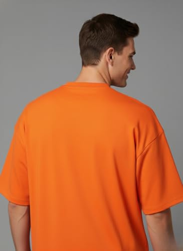 Image of Besick Oversized Plain Cotton Drop Shoulder Baggy fit Tshirt for Men